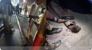 Nepali national killed and another critically injured after Streetlight pole collapses during Ganesha Immersion procession in Marathahalli Bengaluru 