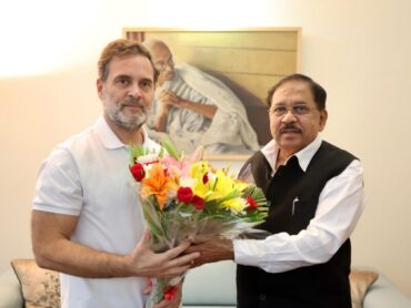 DyCM Dr.G.Parameshwara Meets AICC Leader, LoP Rahul Gandhi;Discusses Karnataka’s Development