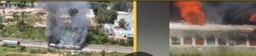 Fire Breaks Out in Three Coaches of Stationary Train at Rajanukunte